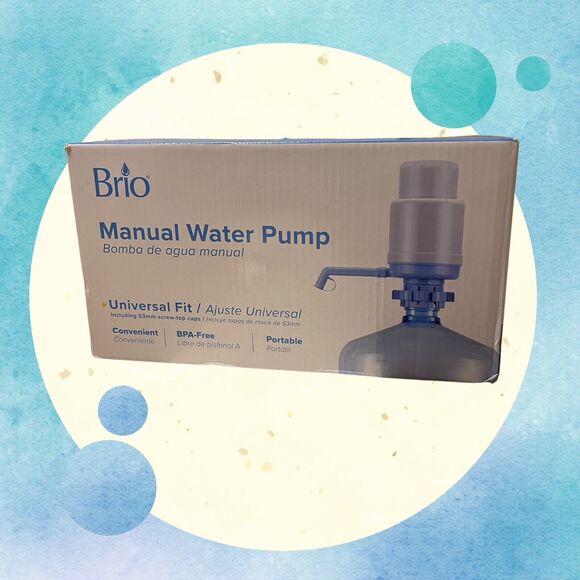 Brio Portable Water Dispenser Universal Fit Manual Drinking Water Pump NEW NIB - Picture 2 of 10
